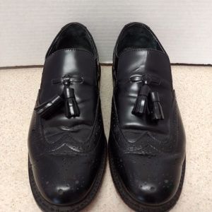 Executive Imperials Black Wing Tip Shoes SZ 7 D